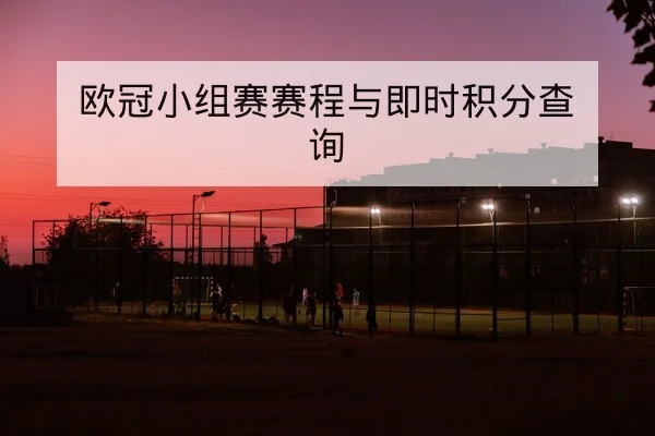 欧冠小组赛赛程与即时积分查询